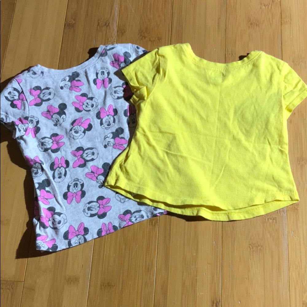lot of 2 Old Navy crew neck T minnie yellow 12-18M - Picture 4 of 4